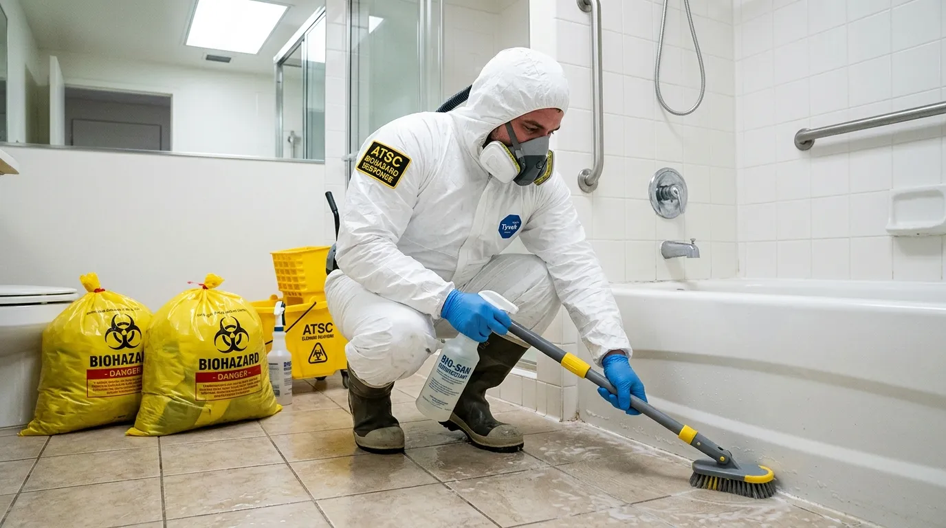 Decontamination equipment deployed for Blood Cleanup in East Liverpool